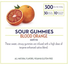 Wana - Gummies - Sour Blood Orange (S) (10pk) 300mg