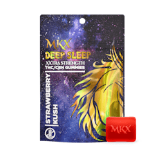 4:1 Strawberry Kush 200mgTHC:50mgCBN Deep Sleep Gummies by MKX