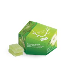 Wyld - Sour Apple Gummies Sativa Enhanced 100mg - 1.4oz