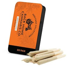 BACK HOME CANNABIS CO. | HERITAGE COLLECTION | PRE-ROLLS | ACAPULCO GOLD | 3G(6PK)