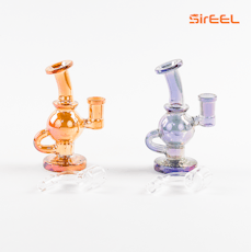 SirEEL - 5" Dyson Sphere Iridized Ball Rig Bong with Banger