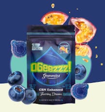 OGeez Gummies Aquaberry Sleep Edition Indica - 100mg 2:1 CBN