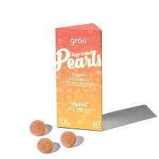 Pearls - Peach Prosecco (H) - 1:1 CBD/THC Gummies 10pk - 100mg