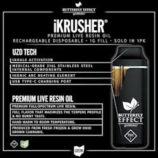 Butterfly Effect - LG Live Resin iKrusher Disposable - 1g - 2 Day