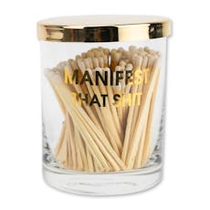 Chez Gagne - Manifest that Shit Match Set + Rocks Glass Duo