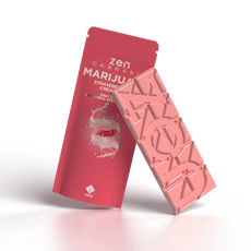 Zen | White Chocolate Bar | Strawberries & Cream 500mg