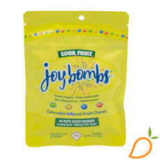 100mg Sour Fruit Chews Joy Bombs