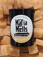 Mafia Melts | Peaches and Cream (H) Live Rosin Gummies | 10 Pack (100mg)