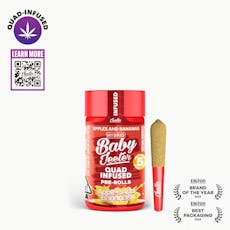 Jeeter Infused Quad Baby Prerolls 5pk 2.5g Hybrid Apples and Bananas