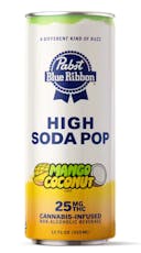 PABST Blue Ribbon High Soda Mango Coconut 25mg