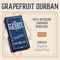 ELEVATE - PINS - PREROLL - 0.5G - 10PK - GRAPEFRUIT DURBAN - SATIVA