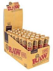 Raw Classic Cones - Black 1 1/4 (6 PACK)