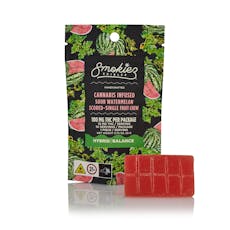 Smokiez | Sour Watermelon | Scored Gummies | 1 x 100mg