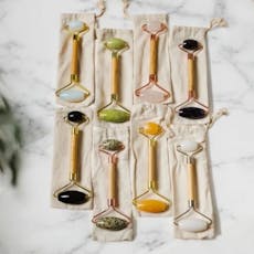 Bamboo Switch - Bamboo Facial Roller (Rose Quartz)