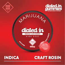 Dialed In: Rosin Gummies | Lux Cherry | Indica | 300mg | 10pk