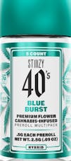 Stiiizy 40's Blue Burst .5g Mini Blunts 5pk Hybrid