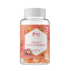 Tru Infusion CBD: Peach Gummy 100mg