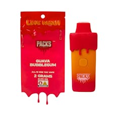 PACKS | Guava Bubblegum (H) Live Resin Disposable Vape | 2g