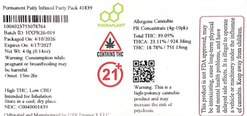 Permanent Patty Infused Party Pack 41839