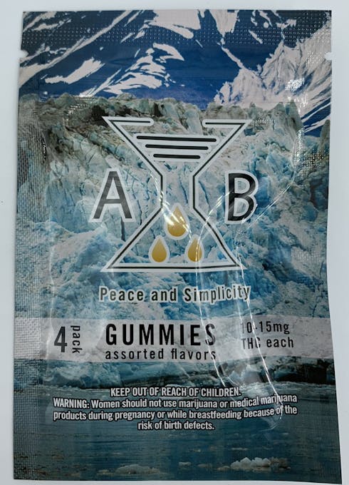 4pk Gummies (10-15mg ea) made by Arcadia brands