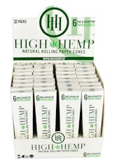 High Hemp Cones 1-1/4 6Pk