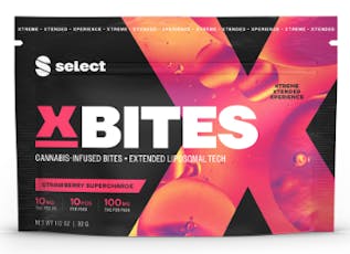 SELECT | X BITES | STRAWBERRY SUPERCHARGE | GUMMIES | 100MG