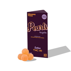 Gron PEARLS Rosin Infused Gummies (100mg THC total, 10mg per piece) - Orange Yuzu