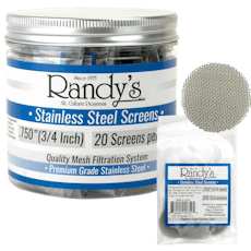 Randy's Stainless Steel .750" Screen Jar
