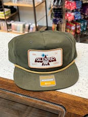 Glenrio Green Rope Hat - Bird Patch