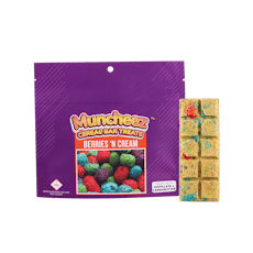 Muncheez - Cereal Bar Treats: Berries N' Cream Krunch Bar 100mg