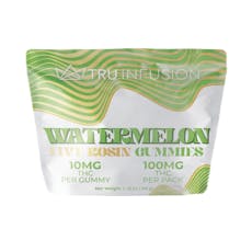 Tru Infusion Edibles: Live Rosin Watermelon Gummies (I) 100mg