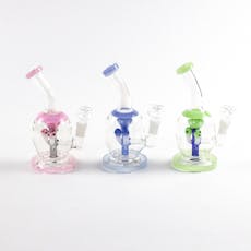 SirEEL | 7.5" Bent Neck Spore Perc Bong with Flower Bowl | Assorted Colors