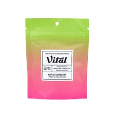Vital Pectin Gummies: 10pk 2:1 CBD Sour Kiwi Strawberry (I) 100mg