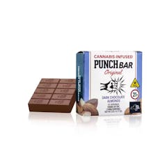 PUNCH BAR | ORIGINAL | DARK CHOCOLATE ALMONDS | 100MG