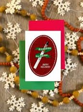 Stonedonut Design - Cartridge in a Pear Tree Cannabis Christmas Card