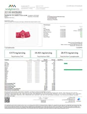 Classic Pomegranate Blueberry Acai Gummies 90mg (20-Pack | 4.5mg Each) (00360)