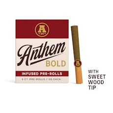 Anthem | Wood Tip Infused Preroll 5pk | Black Cherry Maduro | 2.5g