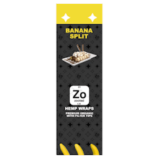 Zooted Hemp Wraps Banana Split 2pk