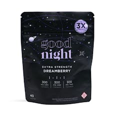 Goodnight | Extra Strength Gummies | Dreamberry 1:1:1 300mg