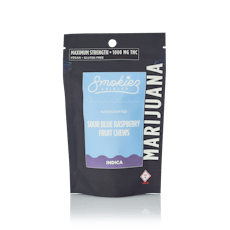 Sour Blue Raspberry | Maximum Strength Fruit Chews 1000mg (20ct)