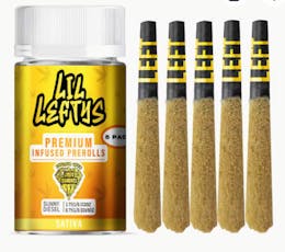 LEFT COAST | LIL LEFTYS | SUNNY DIESEL | INFUSED PRE-ROLLS | 5PK(3.75G)