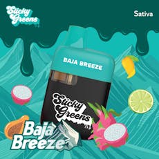 Sticky Greens | Baja Breeze (S) All-In-One Disposable Vape | 1g
