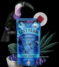 Kiva Lost Farm Blueberry X Blue Dream Live Resin Fruit Chews 10mg/100mg