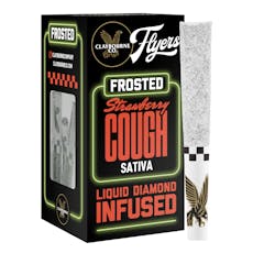 Claybourne Co. - Strawberry Cough (Sativa) Frosted Flyers 5pk Infused Preroll 2.5g