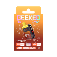 GEEKED X MKX | LEMON CHERRY GELATO | HYBRID | DISPOSABLEL VAPE | 3G | REC