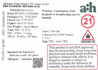 all:hours Hash Burger PR Minis 41165