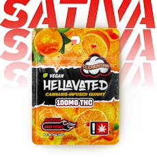 Hellavated - Clementine (S) 100mg Gummy Single