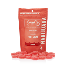 Sweet Peach Fruit Chews (1000mg)