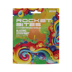 ROCKET BITES | BLAZING STARFRUIT | SATIVA | GUMMIES | 200MG | REC