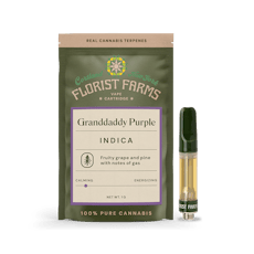 Florist Farms | Granddaddy Purp | Vape Cartridge | 1G